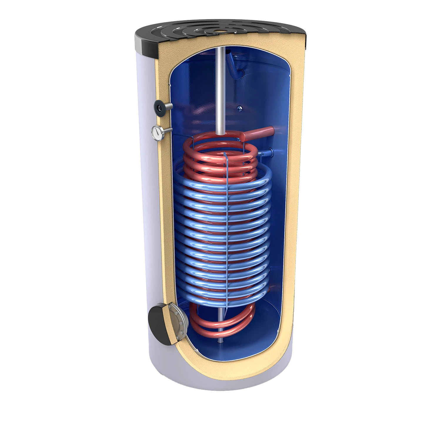Tesy EV13S+17S30065 - Tapwaterboiler (indirect gestookt) met twee warmtewisselaars (300L)