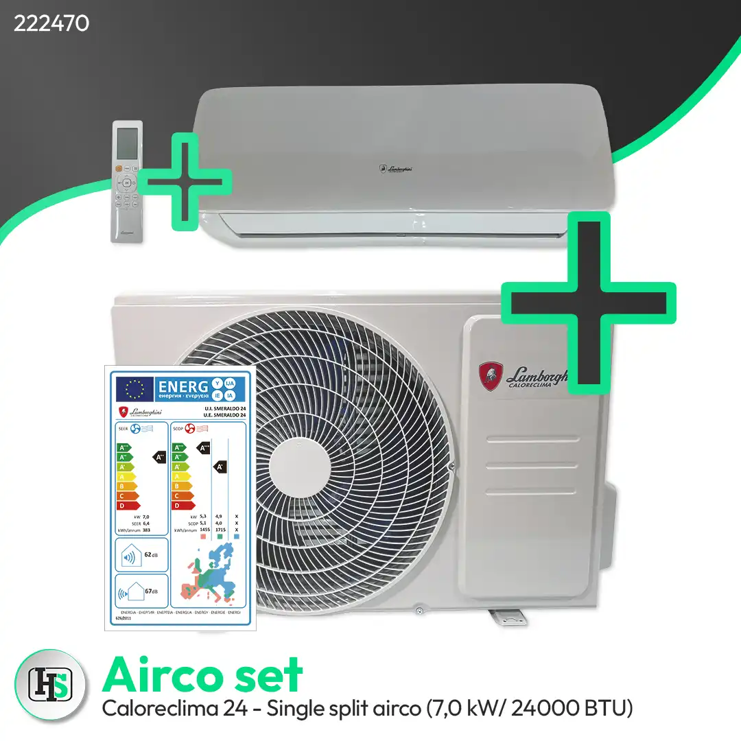 Lamborghini Caloreclima 24 - Single split airco wandmodel (7,0 kW / 24000 BTU)