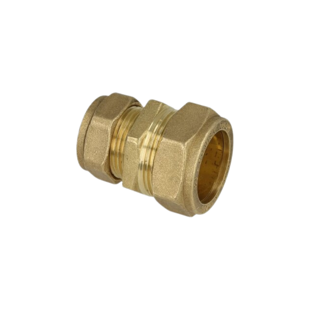 OEG 802016034 - Messing knelkoppeling verloop sok (28 x 22 mm)