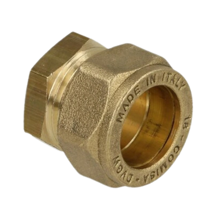 OEG 802016336 - Messing knelkoppeling stop (22 mm)