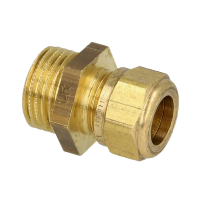 OEG 802016060 - Messing knelkoppeling verloop (22 mm x G 1/2