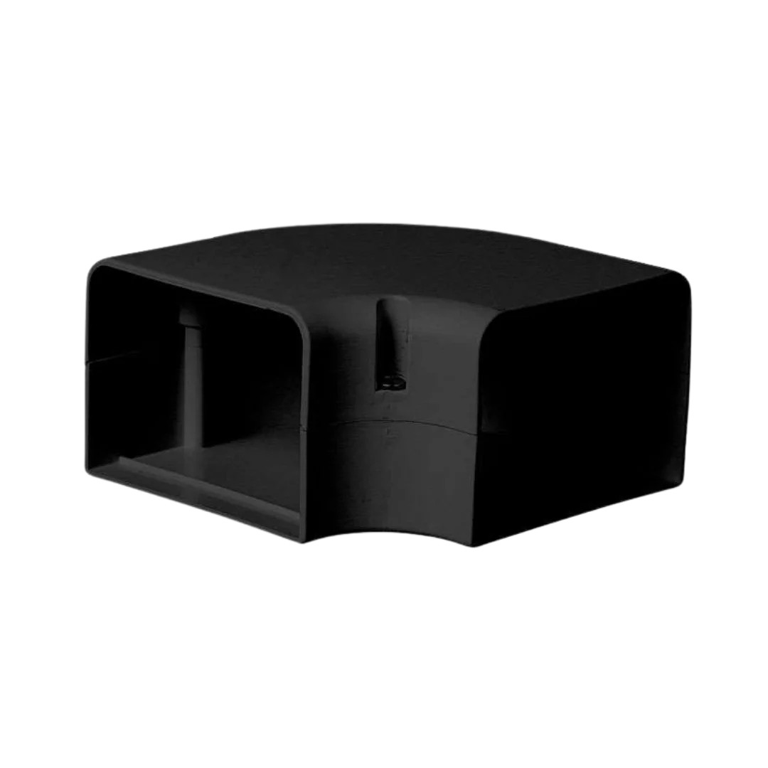 SpeediDuct Platte bocht 90° - 70 mm (Zwart)