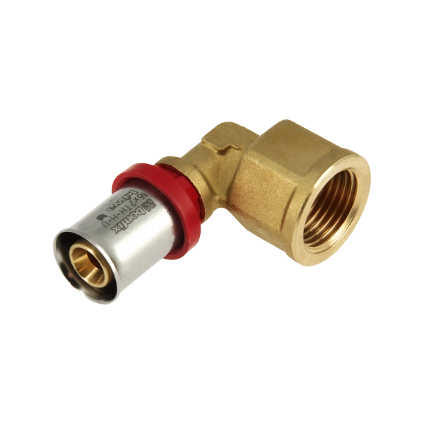 BONFIX 2001105 - Messing perskoppeling knie 90° (16 x G 1/2'' F)