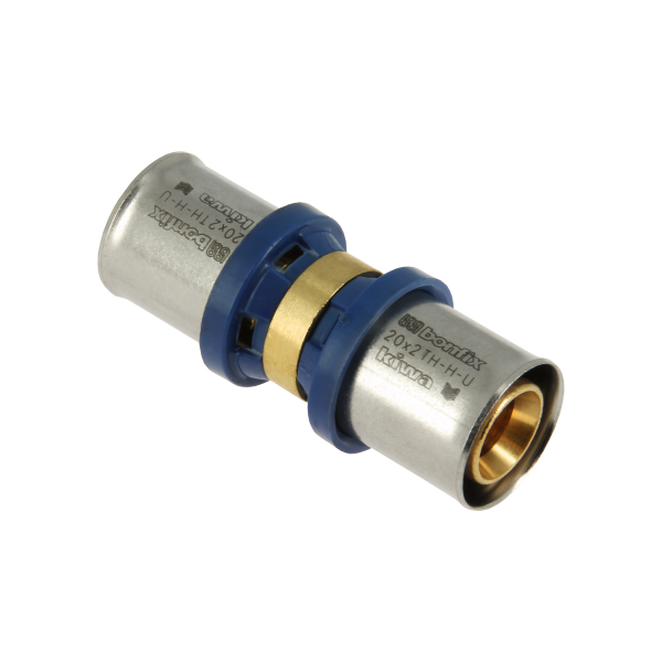 BONFIX 2000120 - Messing rechte koppeling (20 x 20 mm)