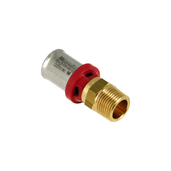 BONFIX 2000210 - Messing perskoppeling recht (16 x G 1/2