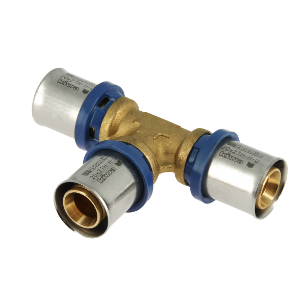 BONFIX 2000515 - Messing perskoppeling T-stuk (20 x 20 x 20 mm)