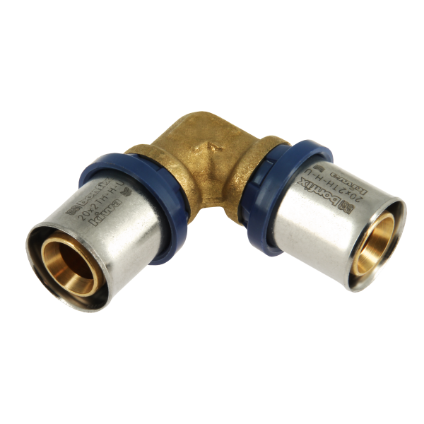BONFIX 2000915 - Messing perskoppeling hoek 90° (20 x 20 mm)