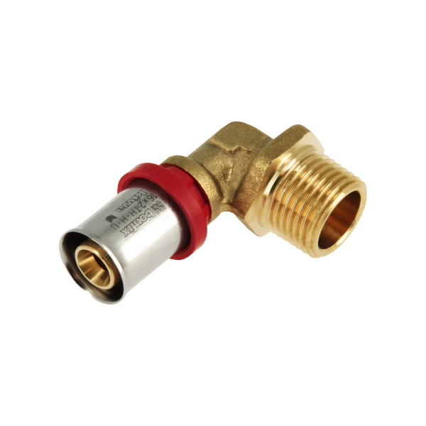 BONFIX 2001020 - Messing perskoppeling haaks 90° (16 x G 3/4