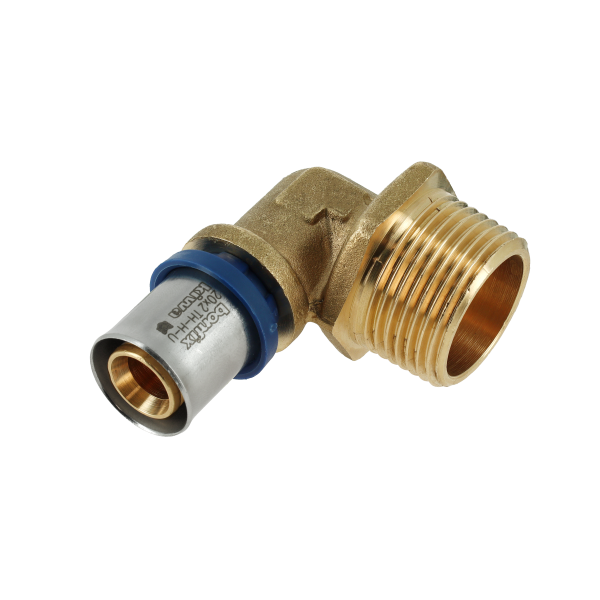 BONFIX 2001037 - Messing perskoppeling haaks 90° (20 x G 1
