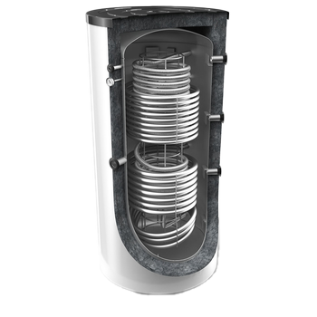 Tesy V10/9S2100099HYG5.5HE - Hygiëneboiler met 2 warmtewisselaars & RVS tapwaterspiraal (1000 L)
